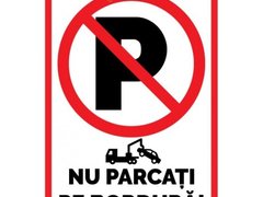 Indicatoare pentru interzicerea parcare pe trotuar